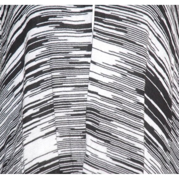 Jones New York Black & White Lightweight Cardigan Sweater Size 2X Open Front - Picture 5 of 10